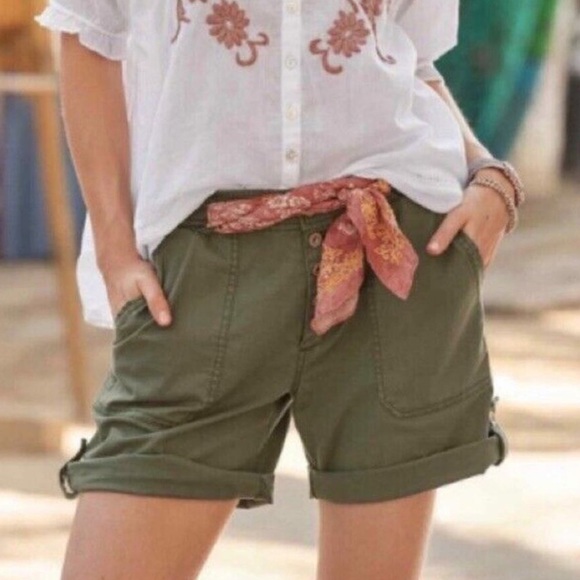 Sundance Everyday Explorer Utility Shorts Green size 12 - Picture 1 of 8